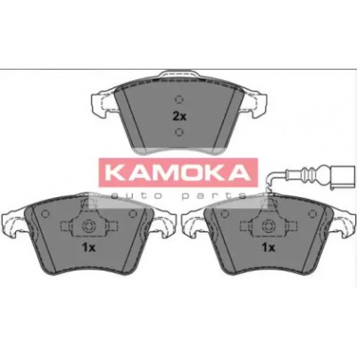 Комплект тормозных колодок, дисковый тормоз JQ1013286 KAMOKA - купити в магазині запчастин по Україні