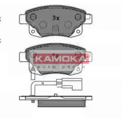 Комплект тормозных колодок, дисковый тормоз JQ1013860 KAMOKA - купити в магазині запчастин по Україні