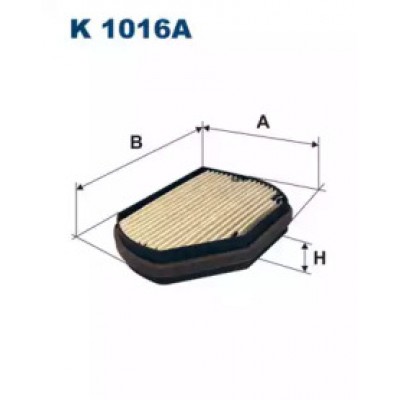 Фильтр, воздух во внутренном пространстве K1016A FILTRON - купить в магазине запчастей по Украине