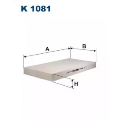 Фильтр, воздух во внутренном пространстве K1081 FILTRON - купить в магазине запчастей по Украине