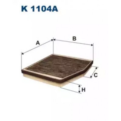 Фильтр, воздух во внутренном пространстве K1104A FILTRON - купить в магазине запчастей по Украине