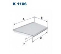 Фильтр, воздух во внутренном пространстве FILTRON K1106 K1106 FILTRON - купить в магазине запчастей по Украине