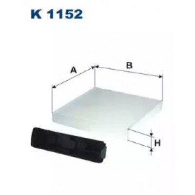 Фильтр, воздух во внутренном пространстве K1152 FILTRON - купить в магазине запчастей по Украине
