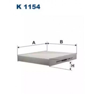 Фильтр, воздух во внутренном пространстве K1154 FILTRON - купить в магазине запчастей по Украине