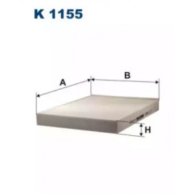 Фильтр, воздух во внутренном пространстве K1155 FILTRON - купить в магазине запчастей по Украине