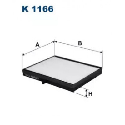 Фильтр, воздух во внутренном пространстве K1166 FILTRON - купить в магазине запчастей по Украине