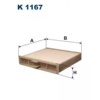 Фильтр, воздух во внутренном пространстве K1167 FILTRON - купить в магазине запчастей по Украине