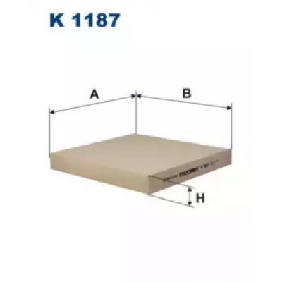 Фильтр, воздух во внутренном пространстве K1187 FILTRON - купить в магазине запчастей по Украине