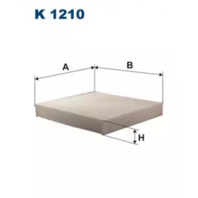 Фильтр, воздух во внутренном пространстве K1210 FILTRON - купить в магазине запчастей по Украине