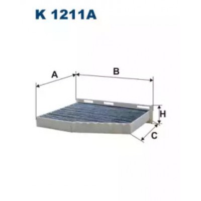 Фильтр, воздух во внутренном пространстве K1211A FILTRON - купить в магазине запчастей по Украине
