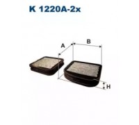 Фильтр, воздух во внутренном пространстве FILTRON K1220A-2x K1220A2X FILTRON - купить в магазине запчастей по Украине