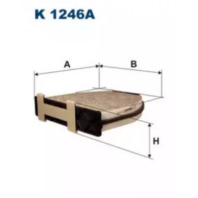 Фильтр, воздух во внутренном пространстве K1246A FILTRON - купить в магазине запчастей по Украине
