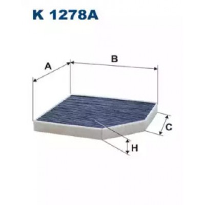 Фильтр, воздух во внутренном пространстве K1278A FILTRON - купить в магазине запчастей по Украине