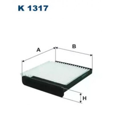 Фильтр, воздух во внутренном пространстве K1317 FILTRON - купить в магазине запчастей по Украине