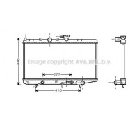 Радиатор, охлаждение двигателя AVA QUALITY COOLING KA2034 KA2034 AVA QUALITY COOLING - купить в магазине запчастей по Украине