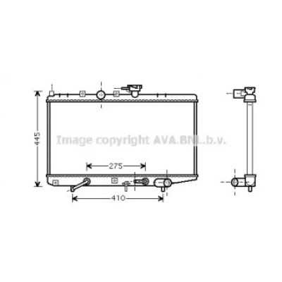 Радиатор, охлаждение двигателя KA2034 AVA QUALITY COOLING - купить в магазине запчастей по Украине
