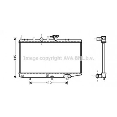 Радиатор, охлаждение двигателя KA2050 AVA QUALITY COOLING - купить в магазине запчастей по Украине