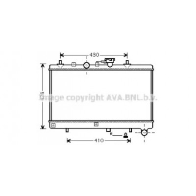 Радиатор, охлаждение двигателя KA2054 AVA QUALITY COOLING - купить в магазине запчастей по Украине