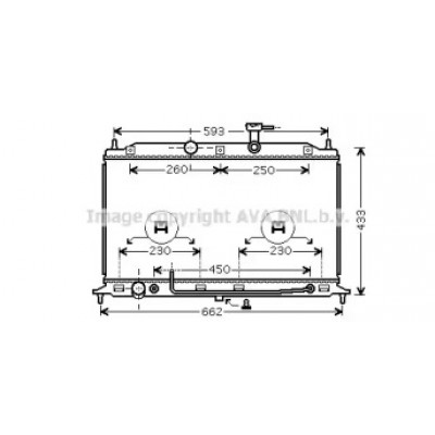 Радиатор, охлаждение двигателя KA2078 AVA QUALITY COOLING - купить в магазине запчастей по Украине