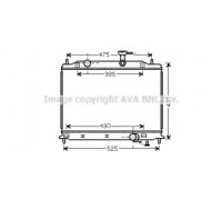 Радиатор, охлаждение двигателя AVA QUALITY COOLING KA2079 KA2079 AVA QUALITY COOLING - купить в магазине запчастей по Украине