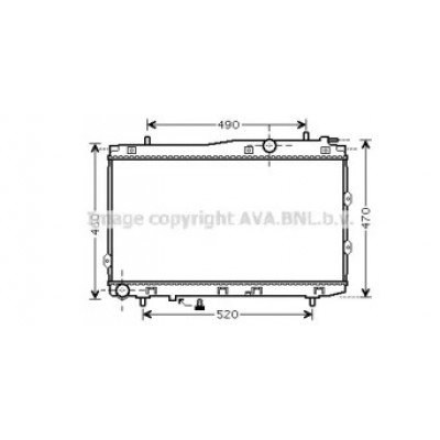 Радиатор, охлаждение двигателя KA2086 AVA QUALITY COOLING - купить в магазине запчастей по Украине