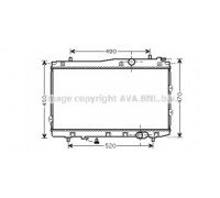 Радиатор, охлаждение двигателя AVA QUALITY COOLING KA2087 KA2087 AVA QUALITY COOLING - купить в магазине запчастей по Украине