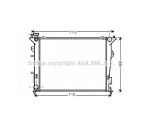 Радиатор, охлаждение двигателя AVA QUALITY COOLING KA2107 KA2107 AVA QUALITY COOLING - купить в магазине запчастей по Украине