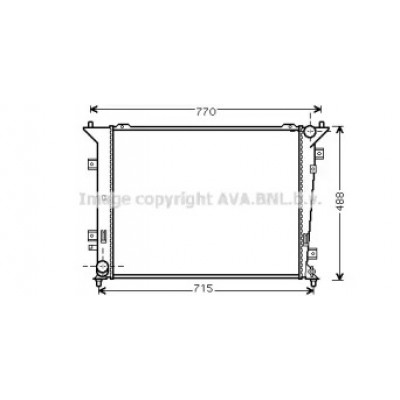 Радиатор, охлаждение двигателя KA2122 AVA QUALITY COOLING - купить в магазине запчастей по Украине