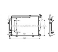 Радиатор, охлаждение двигателя AVA QUALITY COOLING KA2132 KA2132 AVA QUALITY COOLING - купить в магазине запчастей по Украине