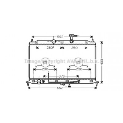 Радиатор, охлаждение двигателя KA2152 AVA QUALITY COOLING - купить в магазине запчастей по Украине