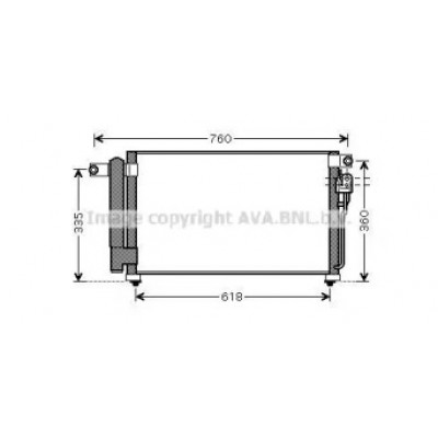 Конденсатор, кондиционер KA5081D AVA QUALITY COOLING - купить в магазине запчастей по Украине