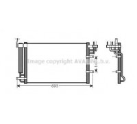Конденсатор, кондиционер AVA QUALITY COOLING KA5093D KA5093D AVA QUALITY COOLING - купить в магазине запчастей по Украине