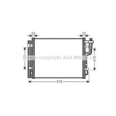 Конденсатор, кондиционер KA5100D AVA QUALITY COOLING - купить в магазине запчастей по Украине