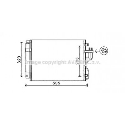 Конденсатор, кондиционер KA5151D AVA QUALITY COOLING - купить в магазине запчастей по Украине