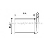 Теплообменник, отопление салона AVA QUALITY COOLING KA6166 KA6166 AVA QUALITY COOLING - купить в магазине запчастей по Украине