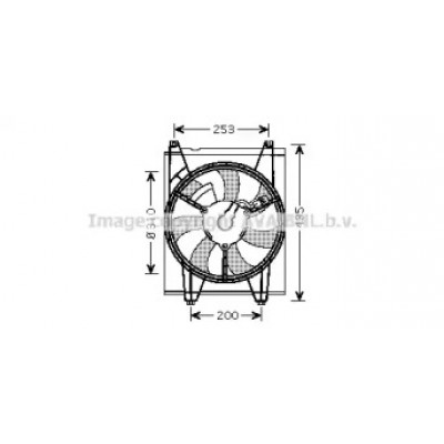 Вентилятор, охлаждение двигателя KA7513 AVA QUALITY COOLING - купить в магазине запчастей по Украине