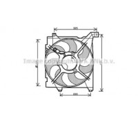 Вентилятор, охлаждение двигателя AVA QUALITY COOLING KA7517 KA7517 AVA QUALITY COOLING - купить в магазине запчастей по Украине