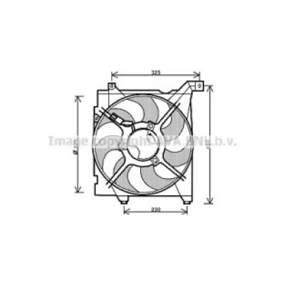Вентилятор, охлаждение двигателя KA7517 AVA QUALITY COOLING - купить в магазине запчастей по Украине