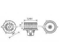 Электродвигатель, вентиляция салона AVA QUALITY COOLING KA8247 KA8247 AVA QUALITY COOLING - купить в магазине запчастей по Украине