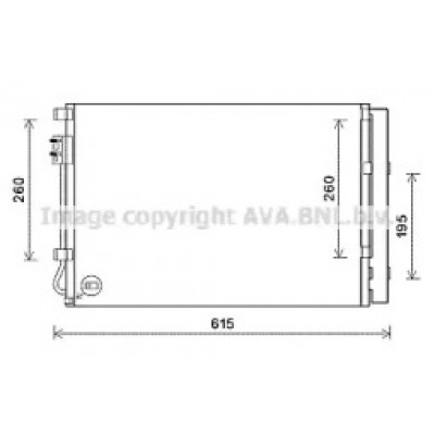 Конденсатор, кондиционер KAA5280D AVA QUALITY COOLING - купить в магазине запчастей по Украине