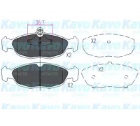Комплект тормозных колодок, дисковый тормоз KAVO PARTS KBP-1005 KBP1005 KAVO PARTS - купить в магазине запчастей по Украине