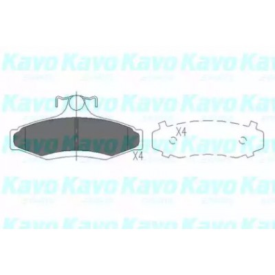 Комплект тормозных колодок, дисковый тормоз KBP1006 KAVO PARTS - купити в магазині запчастин по Україні