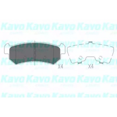 Комплект тормозных колодок, дисковый тормоз KBP1007 KAVO PARTS - купить в магазине запчастей по Украине