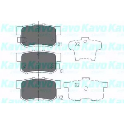 Комплект тормозных колодок, дисковый тормоз KBP2009 KAVO PARTS - купити в магазині запчастин по Україні