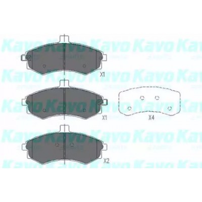 Комплект тормозных колодок, дисковый тормоз KBP3006 KAVO PARTS - купить в магазине запчастей по Украине