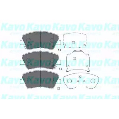 Комплект тормозных колодок, дисковый тормоз KBP3030 KAVO PARTS - купить в магазине запчастей по Украине