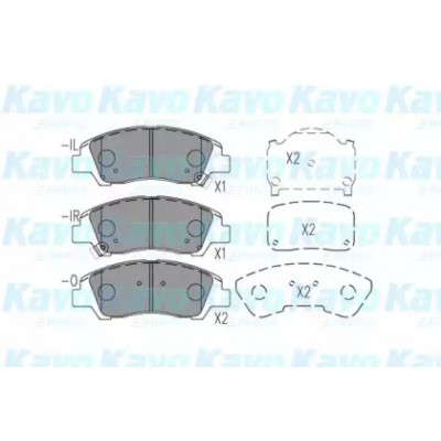 Комплект тормозных колодок, дисковый тормоз KBP3047 KAVO PARTS - купить в магазине запчастей по Украине