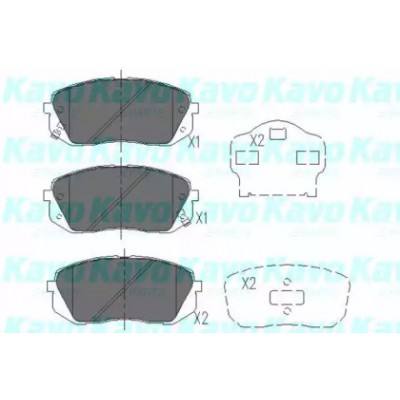 Комплект тормозных колодок, дисковый тормоз KBP4018 KAVO PARTS - купить в магазине запчастей по Украине