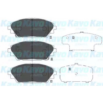 Комплект тормозных колодок, дисковый тормоз KBP4571 KAVO PARTS - купить в магазине запчастей по Украине