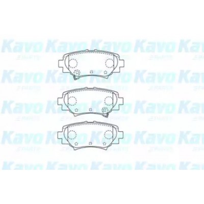 Комплект тормозных колодок, дисковый тормоз KBP4575 KAVO PARTS - купить в магазине запчастей по Украине